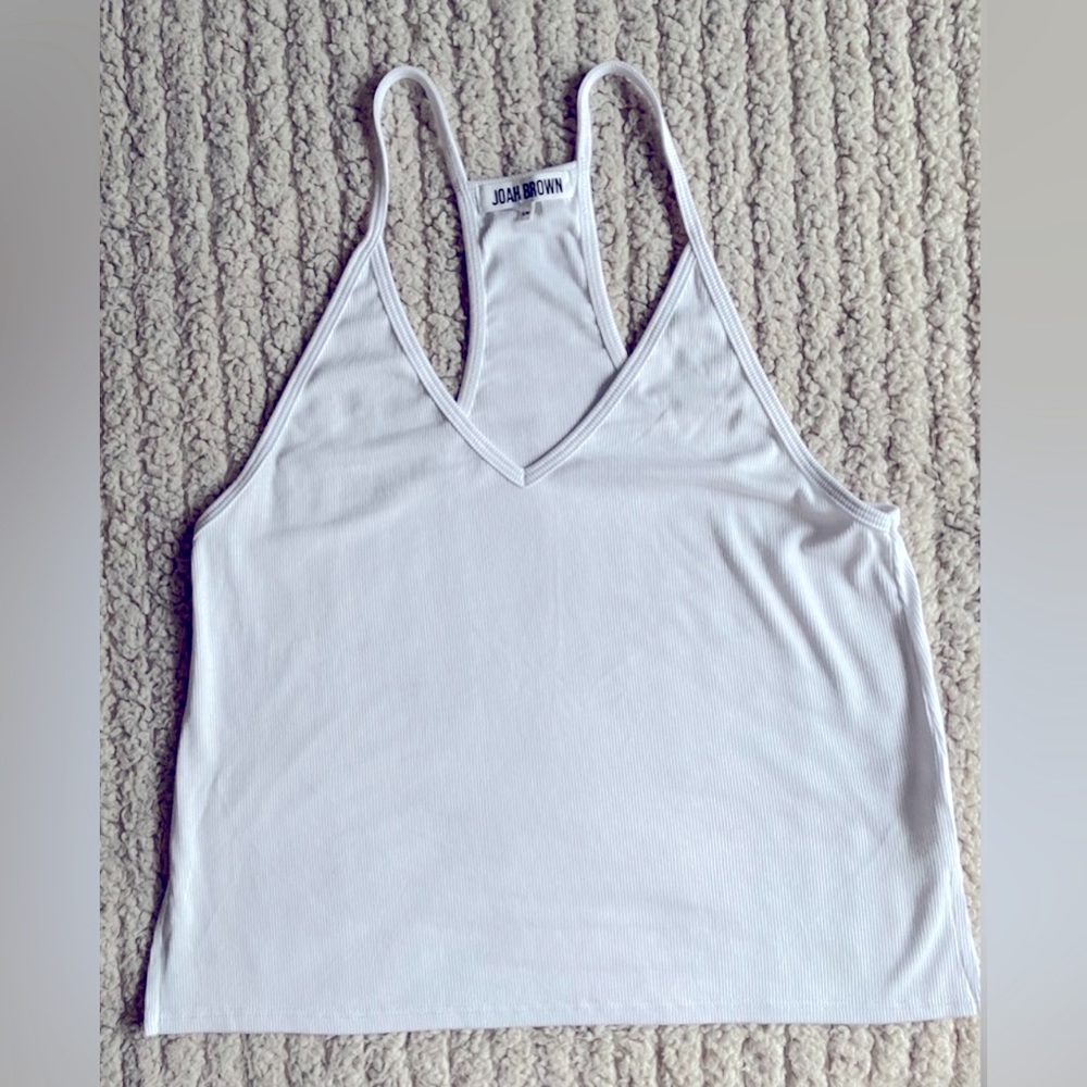 JOAH brown racer back tank